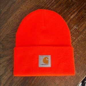 Carhartt Neon Orange Knit Beanie